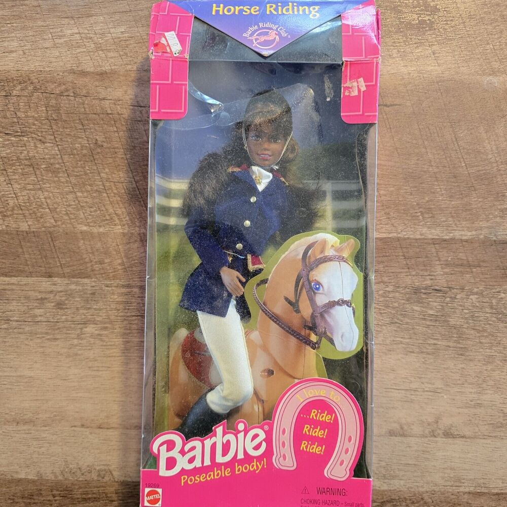 1997 Barbie Horse Riding Club African American AA Doll Poseable Body #19269